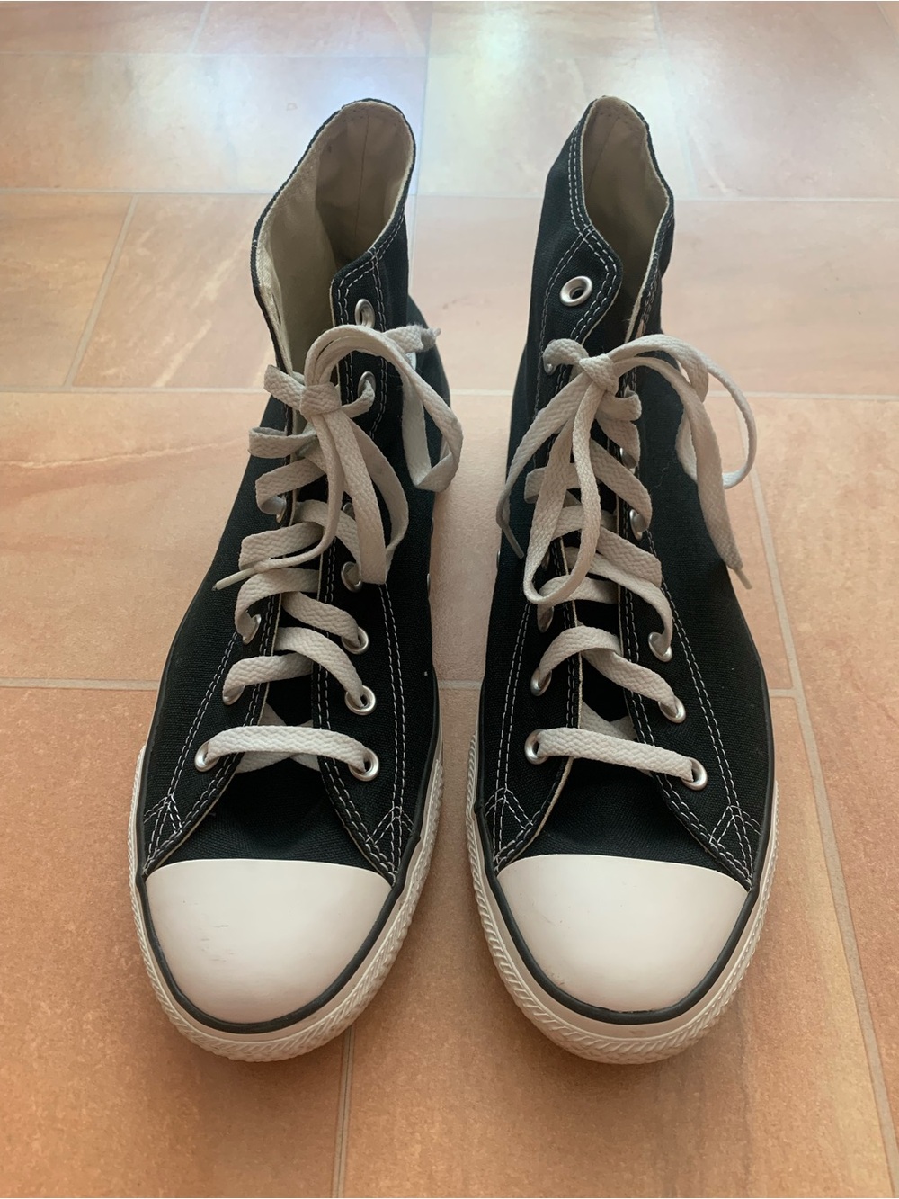 Converse Men's Black & White All Star High-Top Shoes